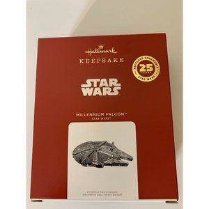 New 2021 Hallmark Keepsake Ornament Star‎ Wars 25 Years MILLENNIUM FALCON…